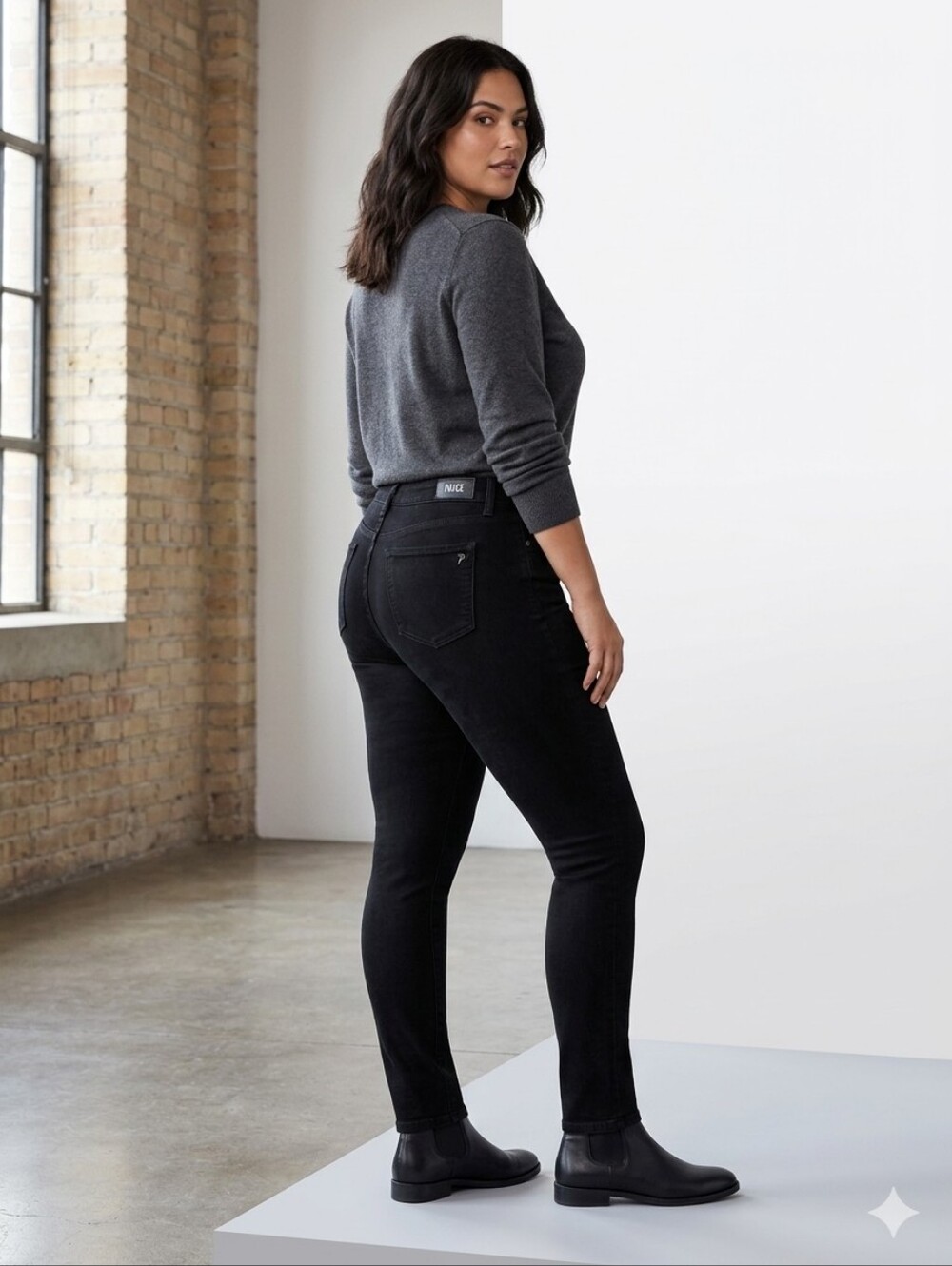 PAIGE Verdugo Ultra Skinny Jeans Black Shadow Transcend Stretch Denim Sz 28